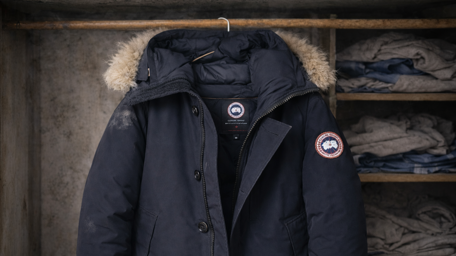 カナダグースの白化・テカリはクリーニングで直る？2月時点でできる修理リペアの限界